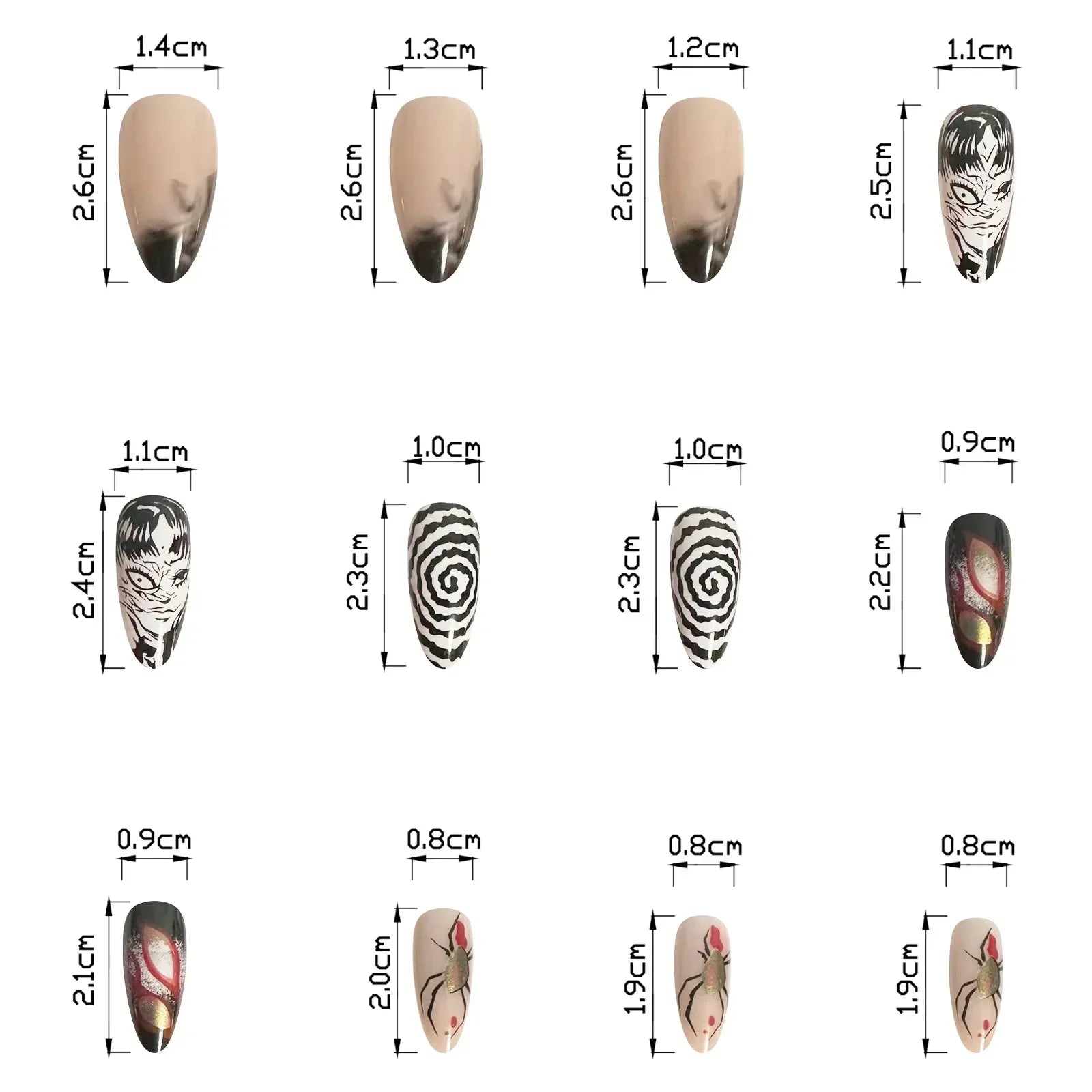 Gothic Manga Nail Art Collection-4