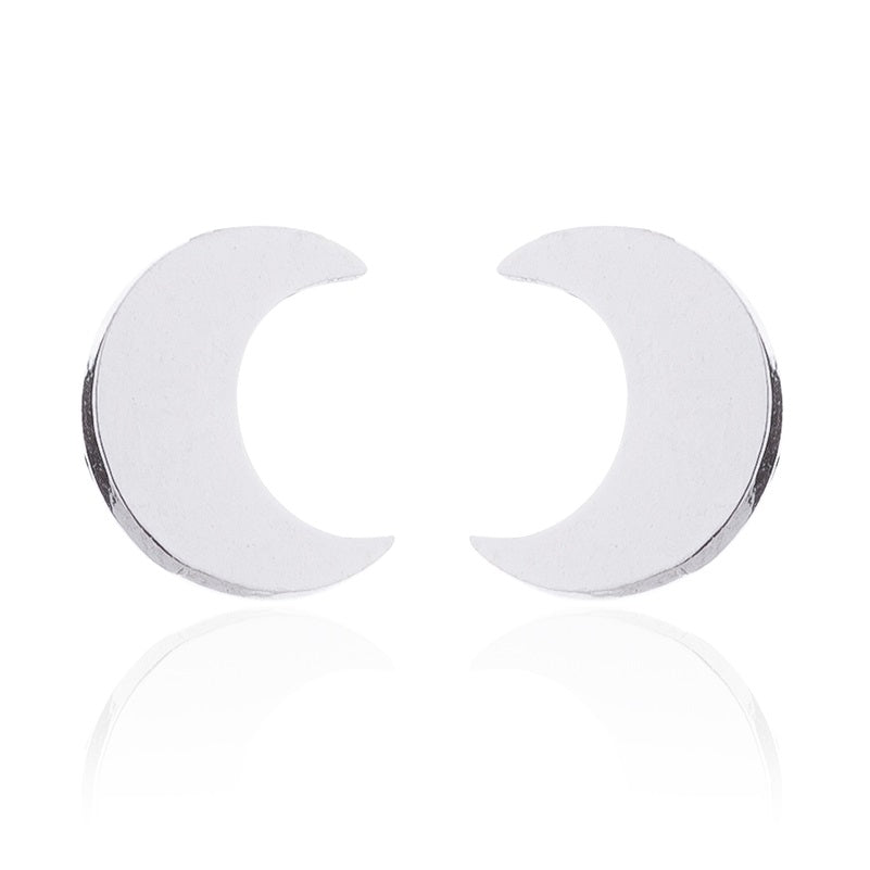 Moon Stud Earrings-4